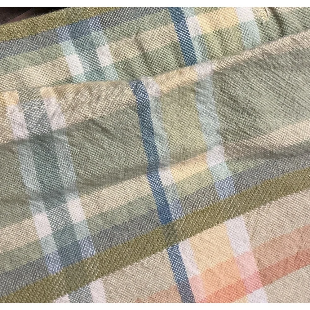 Pair of large Plaid Panels 72”/70”